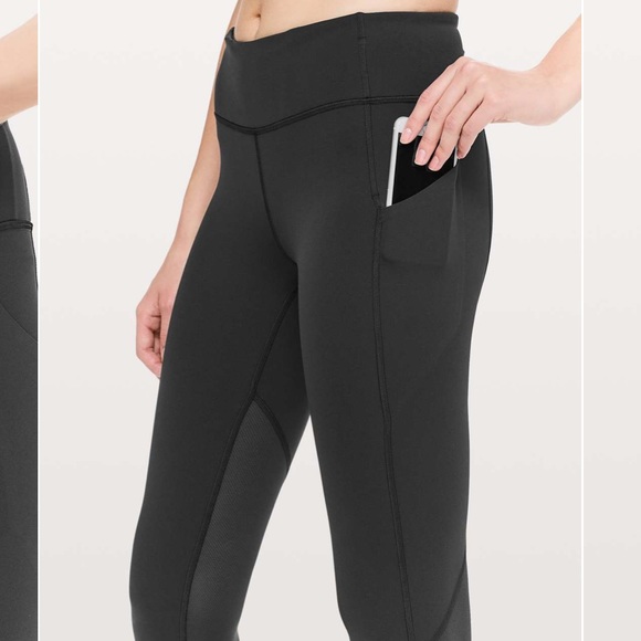 Lululemon pace rival crop 22" black full on luxtreme - Picture 3 of 13